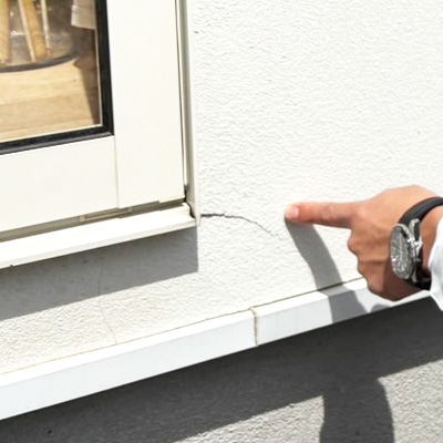 外壁ひび割れ（クラック）